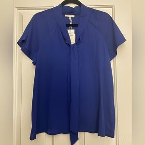 NWT Small Pleione Royal Blue Women's Blouse